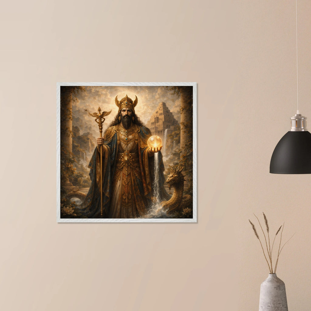 Marduk – Mythologie Fine Art Print mit Rahmen | babasan