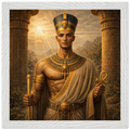 Echnaton – Mythologie Fine Art Print mit Rahmen | babasan