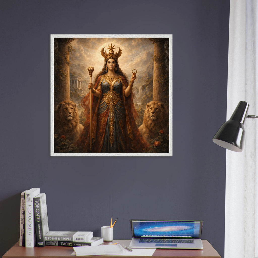 Ishtar – Mythologie Fine Art Print mit Rahmen | babasan