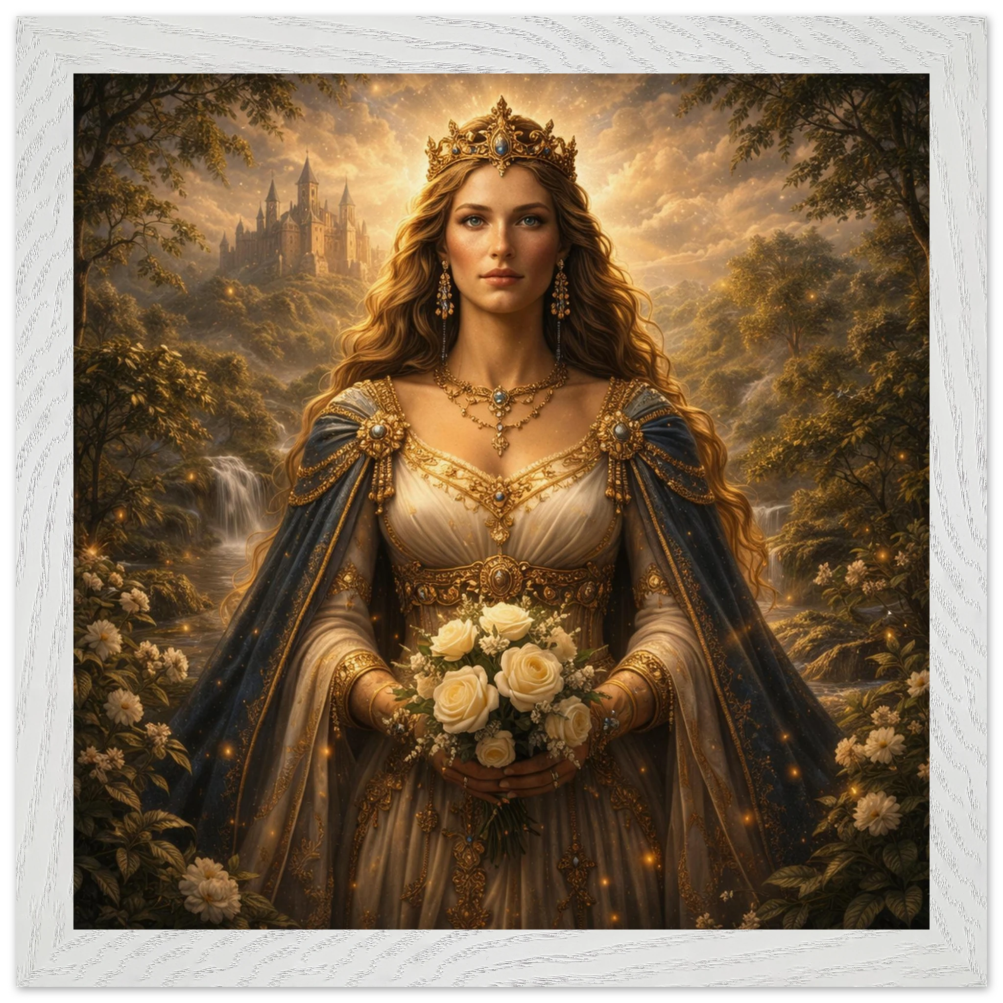 Guinevere – Mythologie Fine Art Print mit Rahmen | babasan