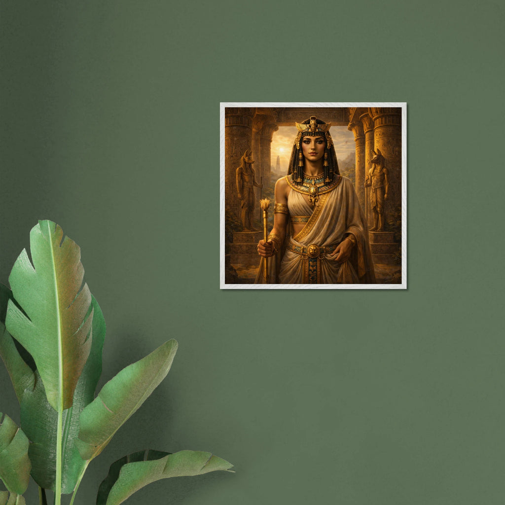 Cleopatra – Mythologie Fine Art Print mit Rahmen | babasan
