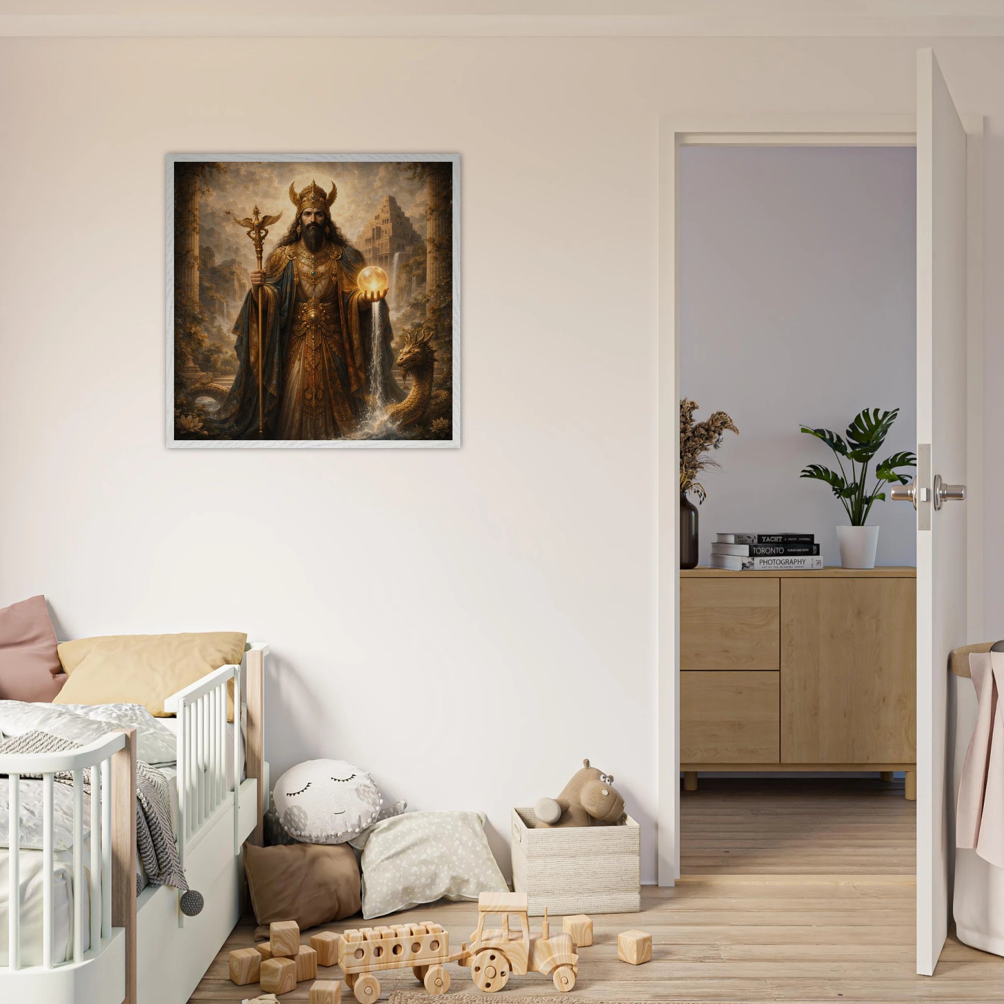 Marduk – Mythologie Fine Art Print mit Rahmen | babasan