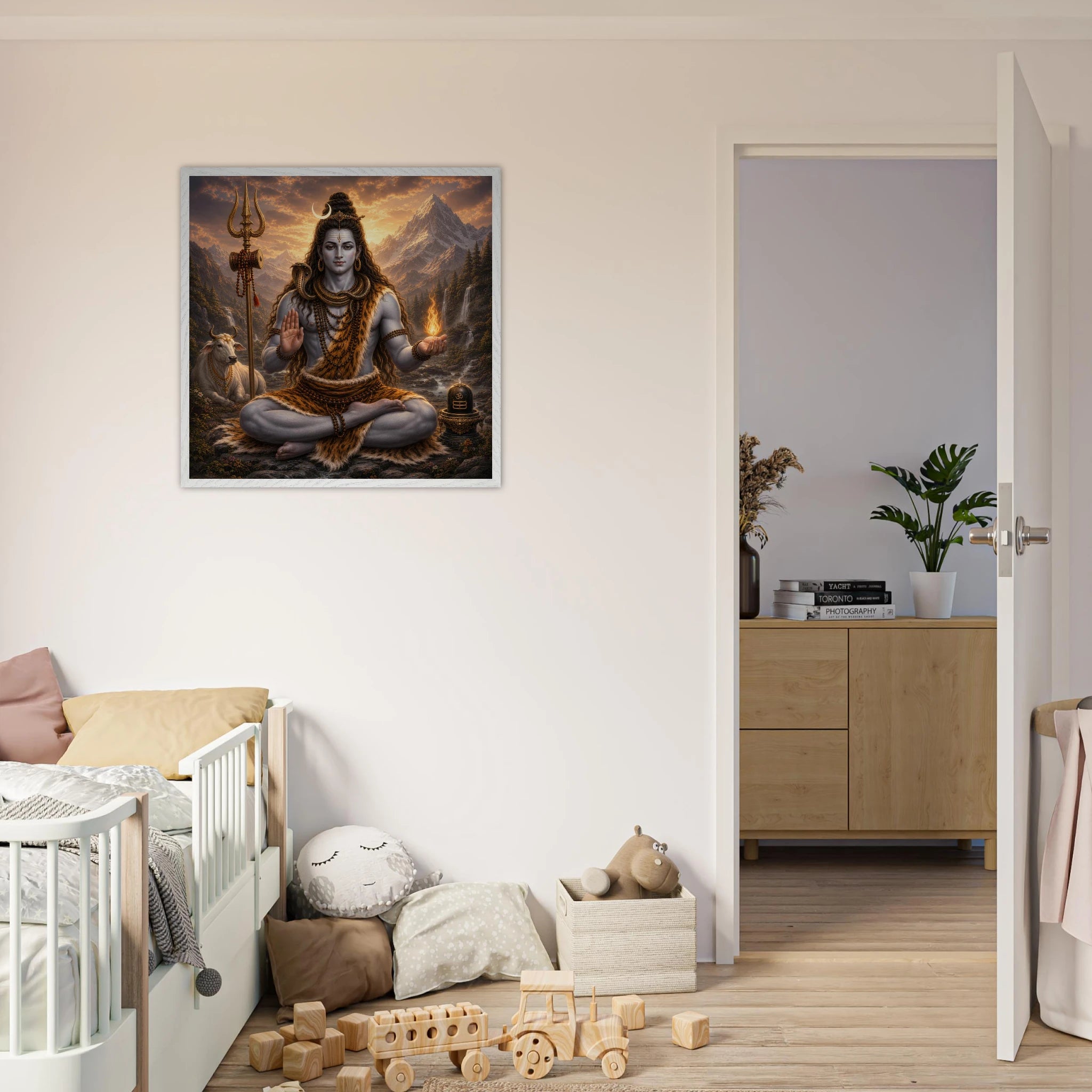 Shiva – Mythologie Fine Art Print mit Rahmen | babasan