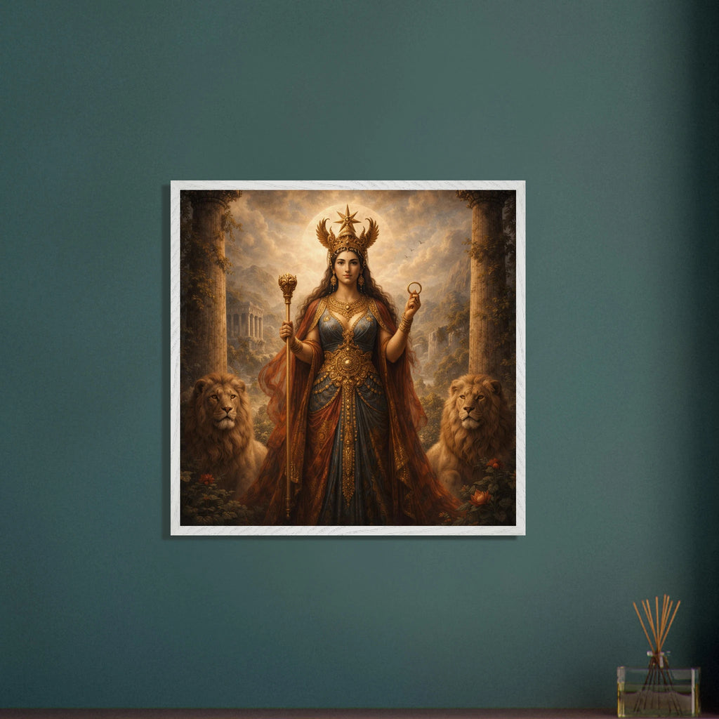 Ishtar – Mythologie Fine Art Print mit Rahmen | babasan
