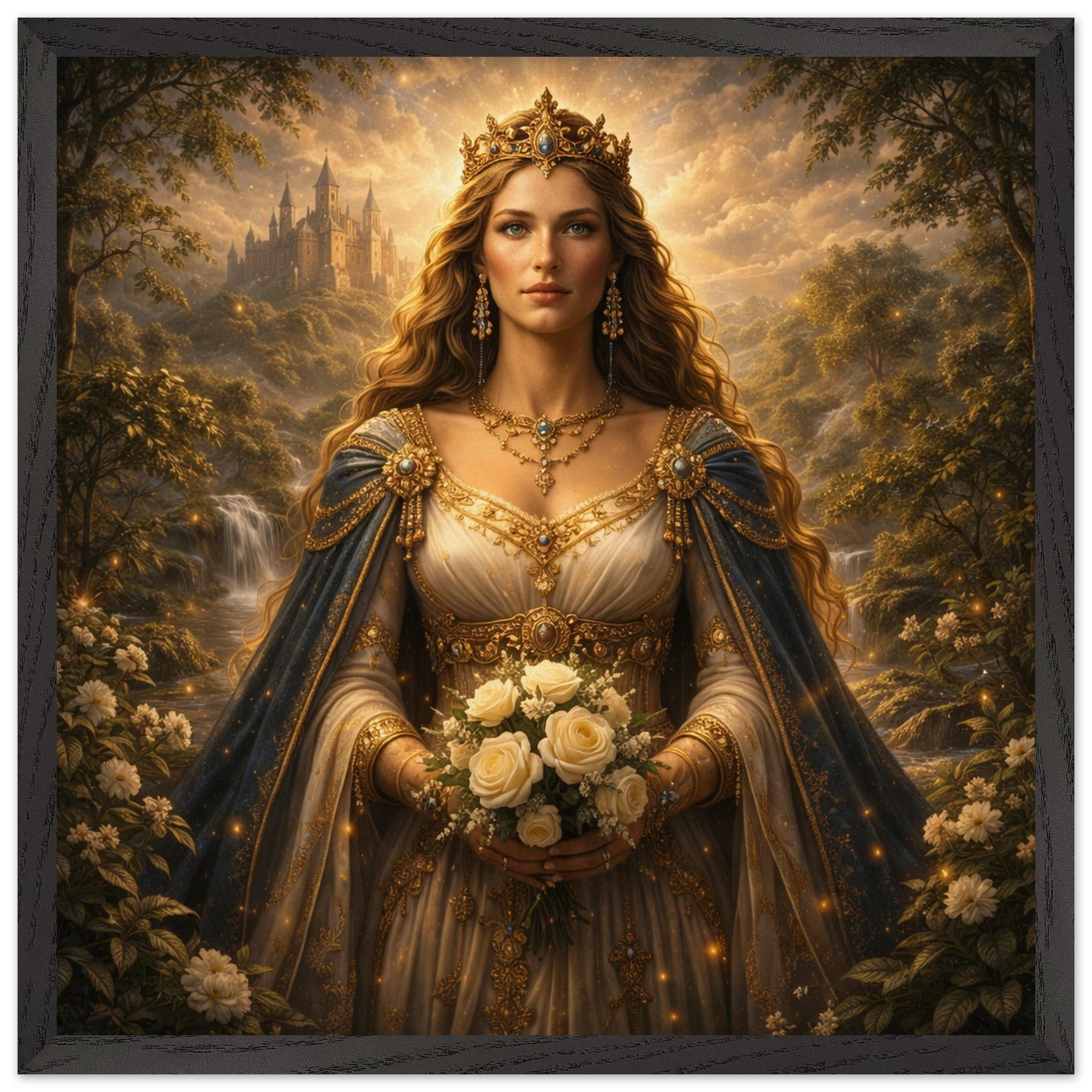 Guinevere – Mythologie Fine Art Print mit Rahmen | babasan