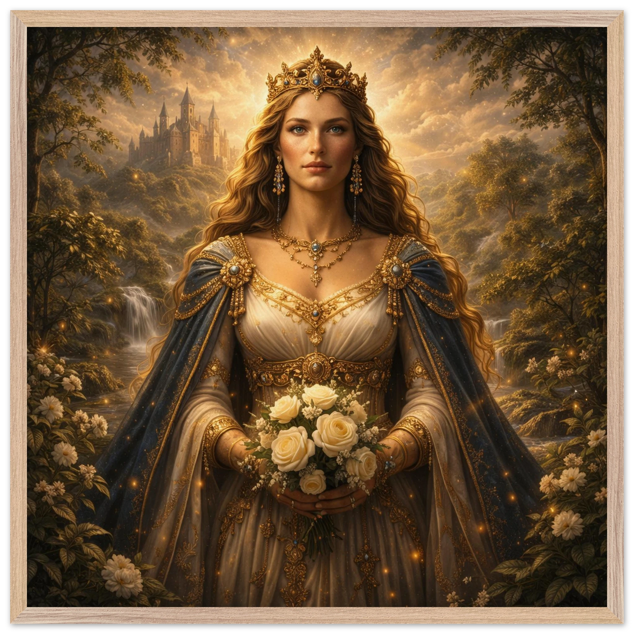 Guinevere – Mythologie Fine Art Print mit Rahmen | babasan