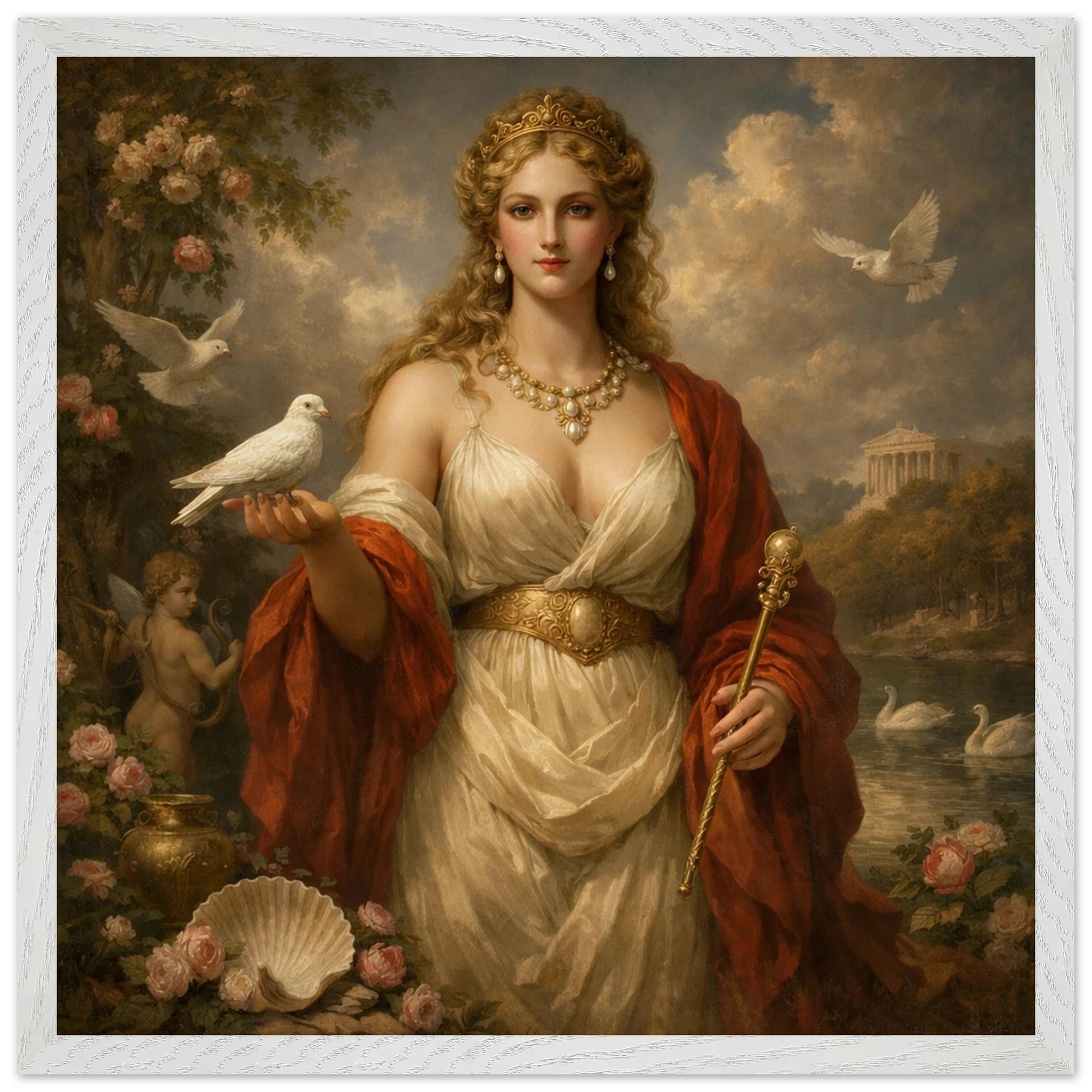 Venus – Mythologie Fine Art Print mit Rahmen | babasan
