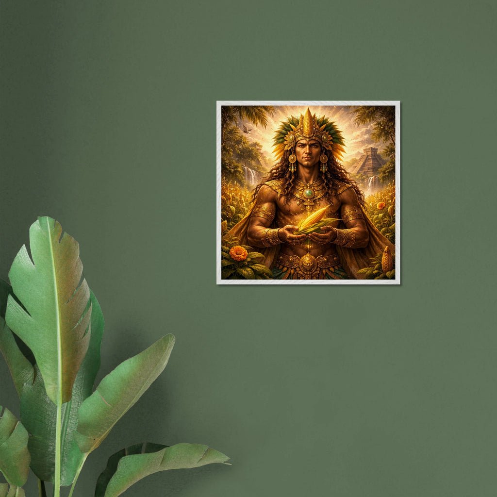 Hun Hunahpu – Mythologie Fine Art Print mit Rahmen | babasan