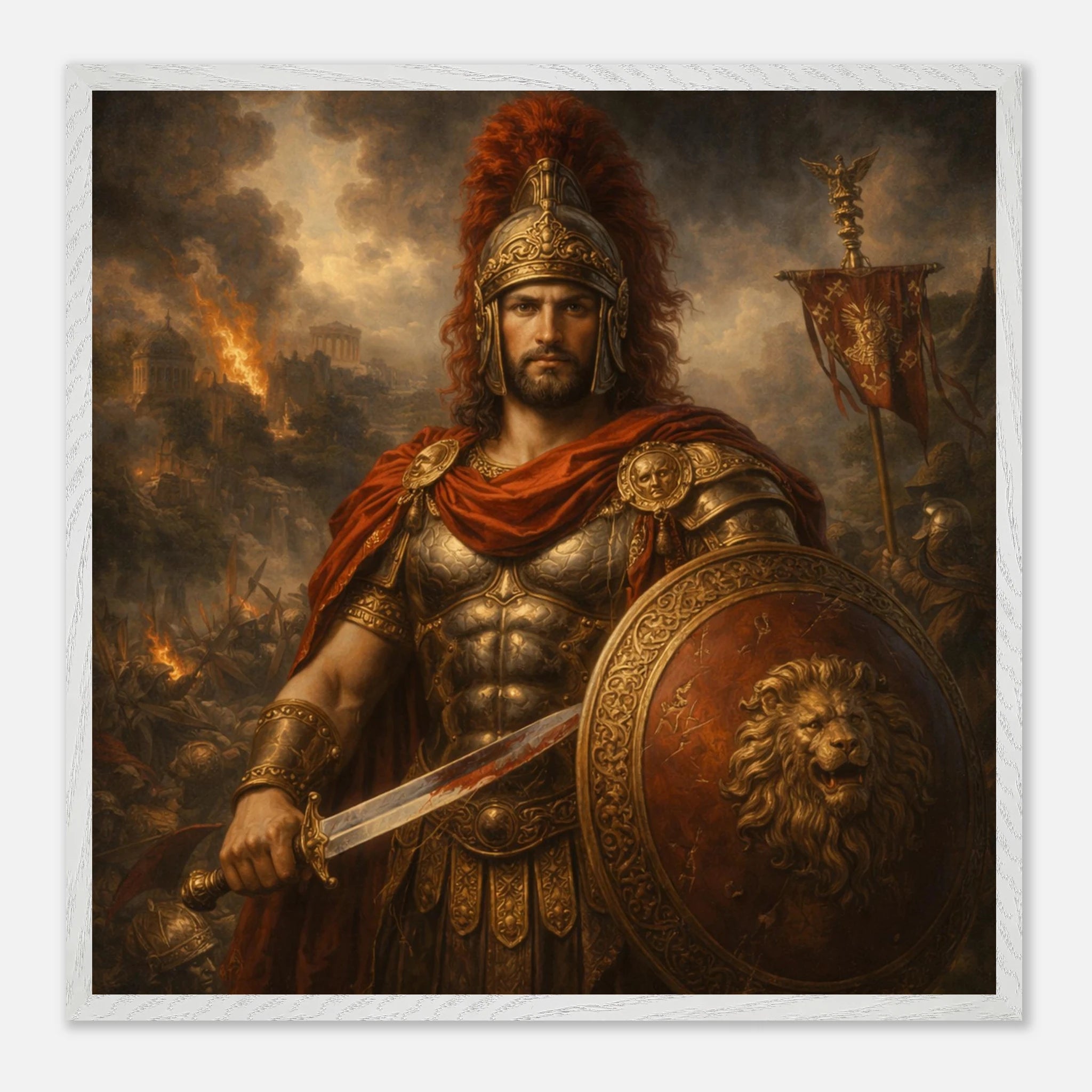 Mars – Mythologie Fine Art Print mit Rahmen | babasan