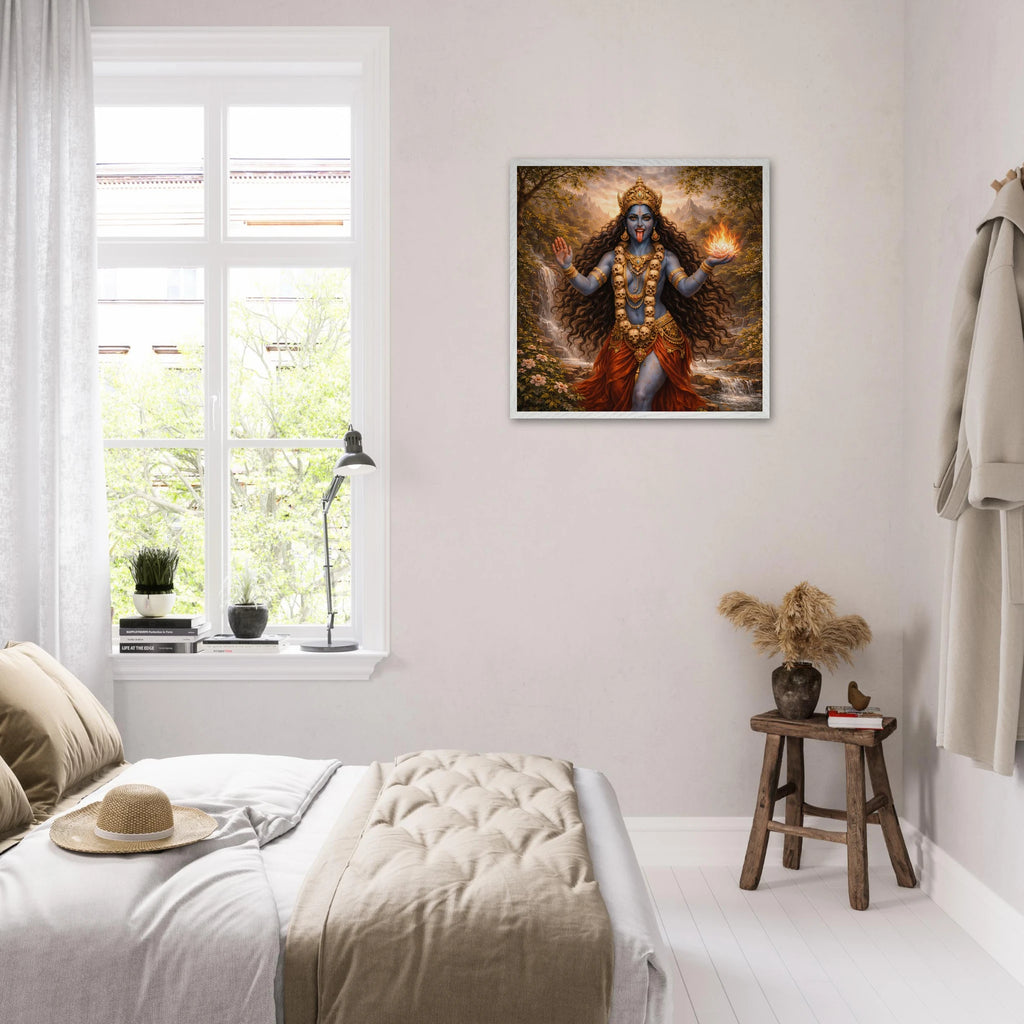 Kali – Mythologie Fine Art Print mit Rahmen | babasan