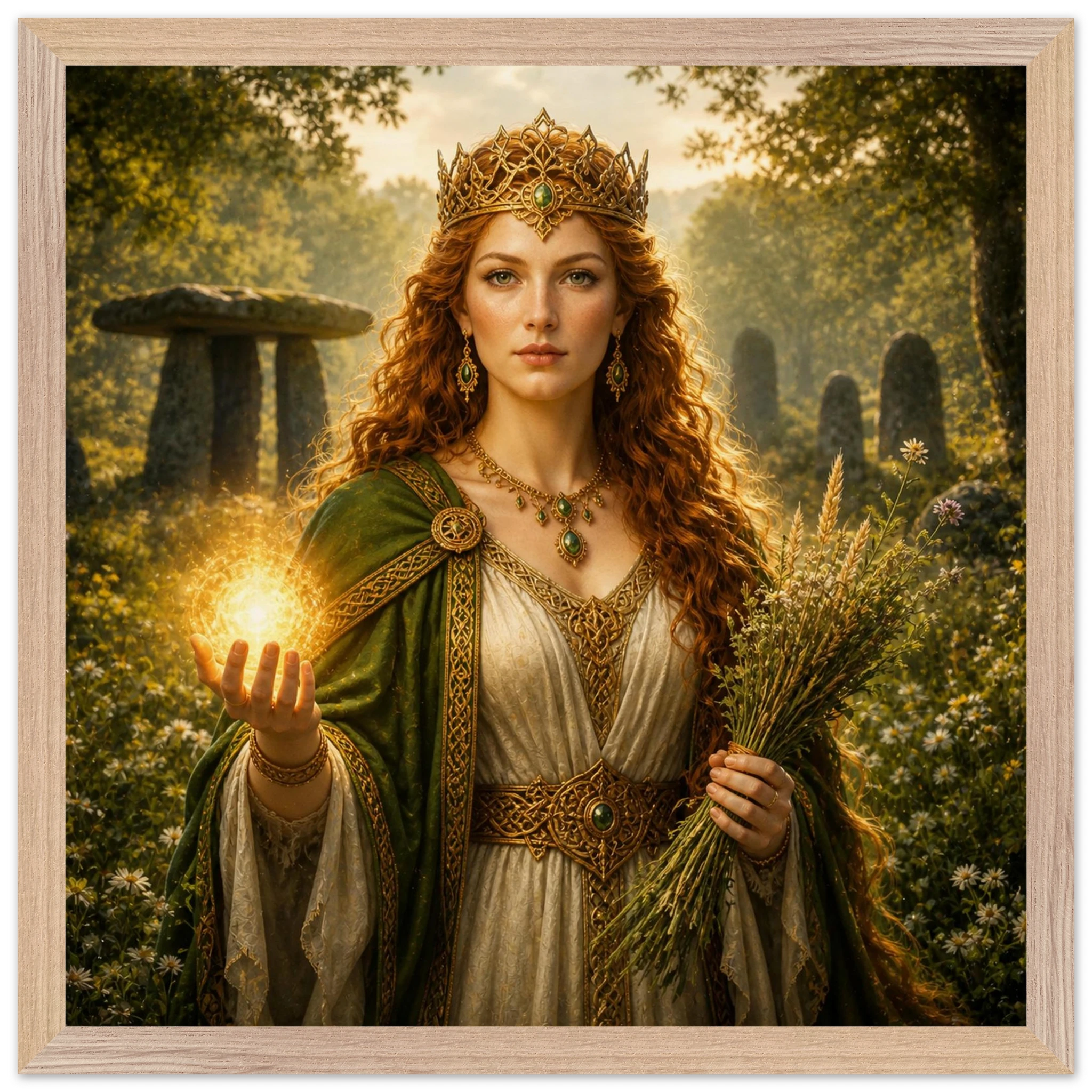 Áine – Mythologie Fine Art Print mit Rahmen | babasan