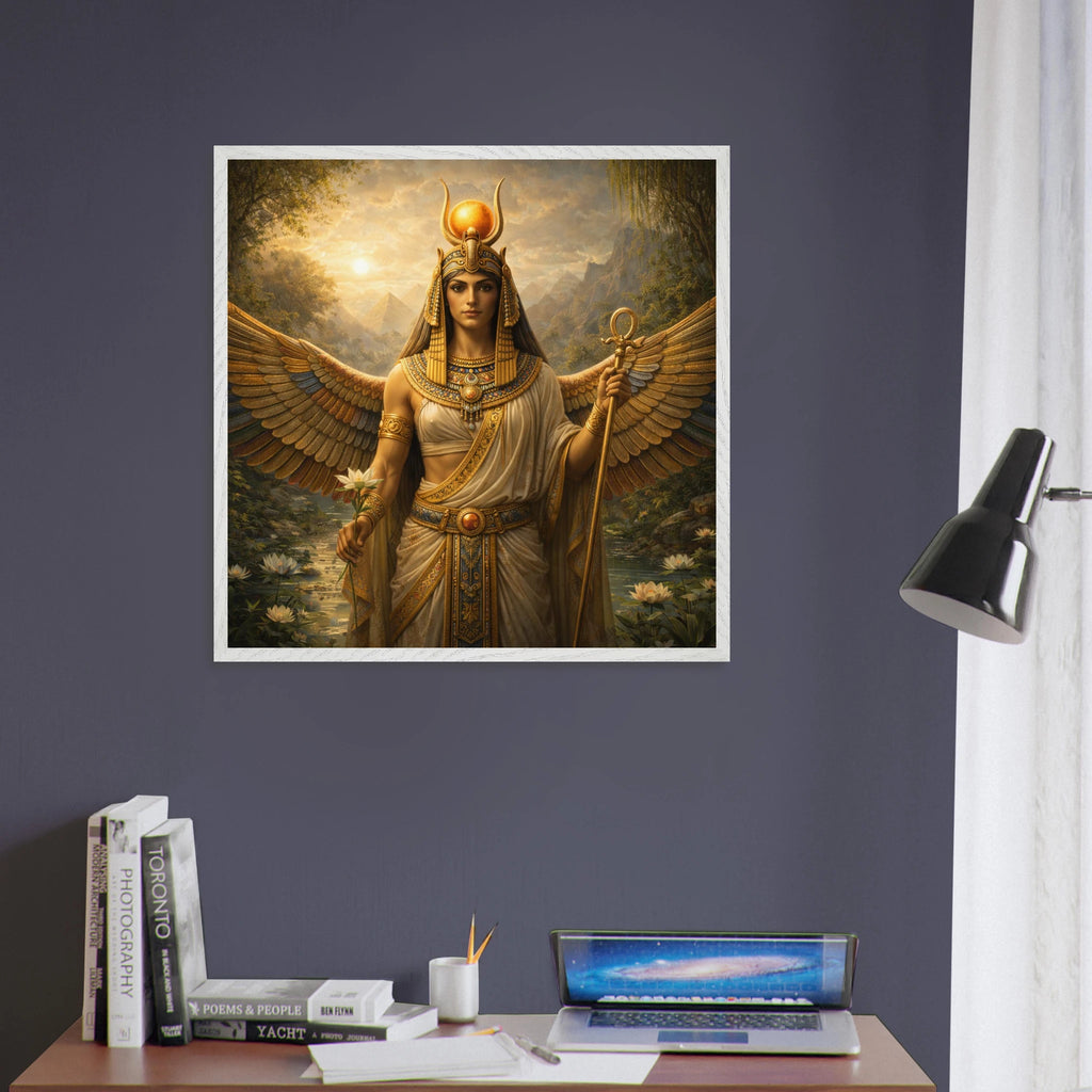 Isis – Mythologie Fine Art Print mit Rahmen | babasan