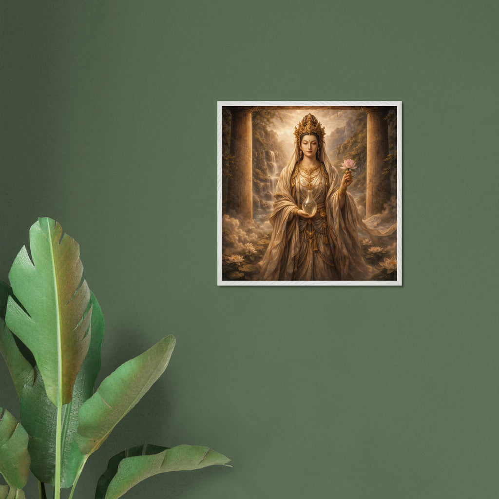 Kannon Bodhisattva– Mythologie Fine Art Print mit Rahmen | babasan