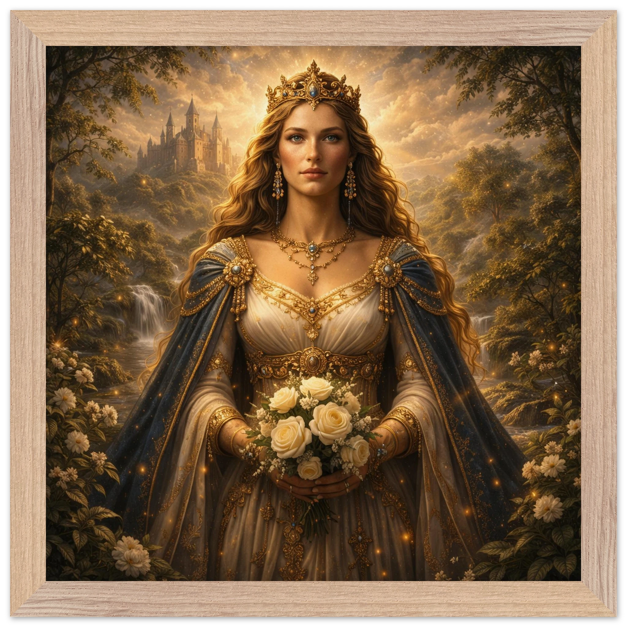 Guinevere – Mythologie Fine Art Print mit Rahmen | babasan