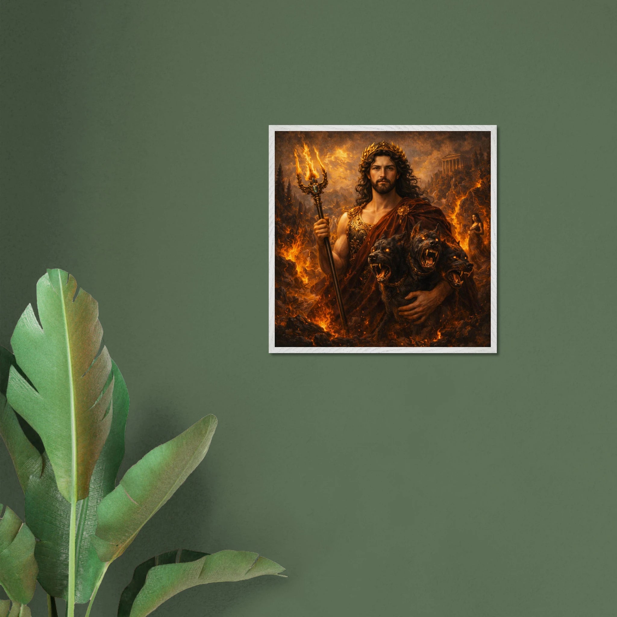 Pluto – Mythologie Fine Art Print mit Rahmen | babasan