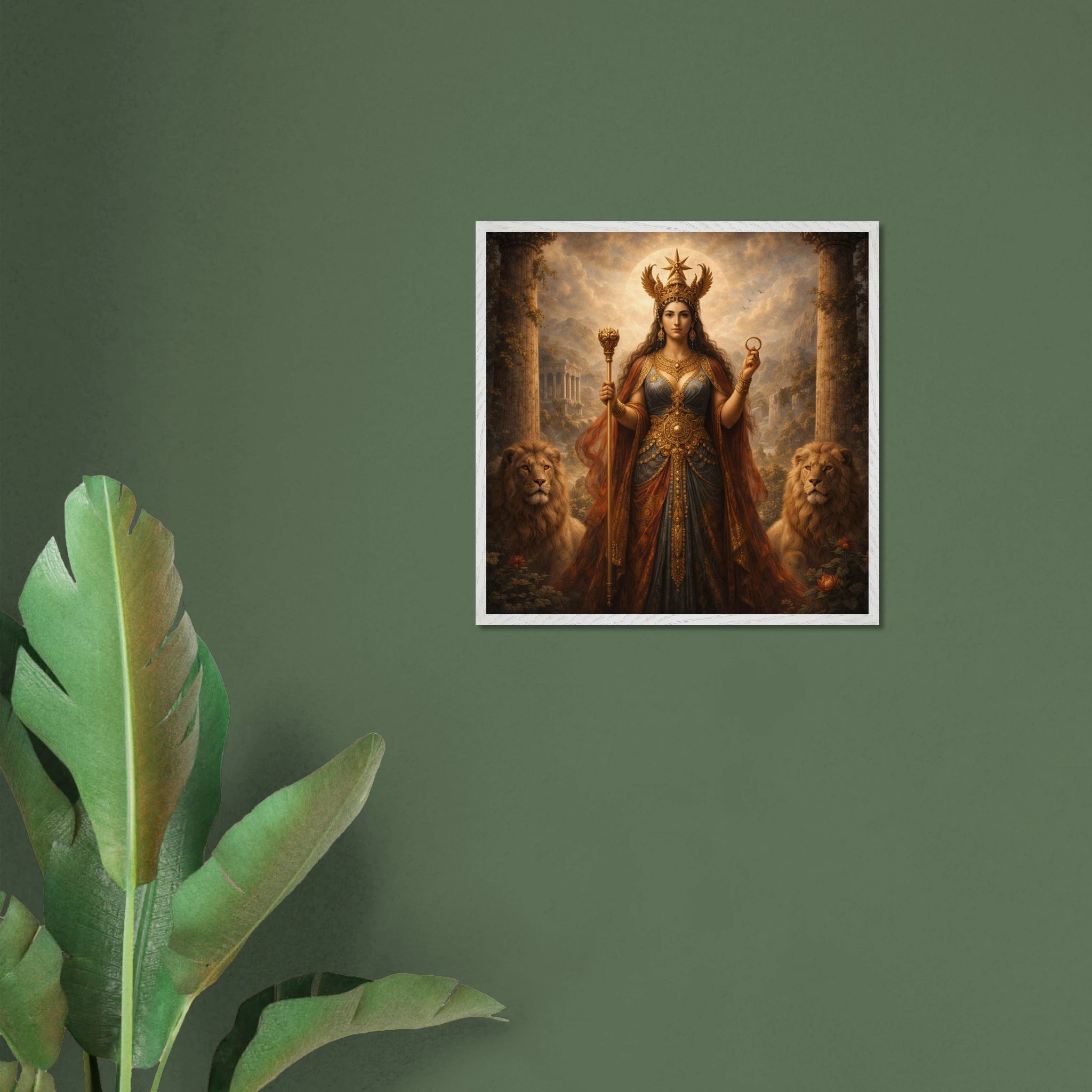 Ishtar – Mythologie Fine Art Print mit Rahmen | babasan