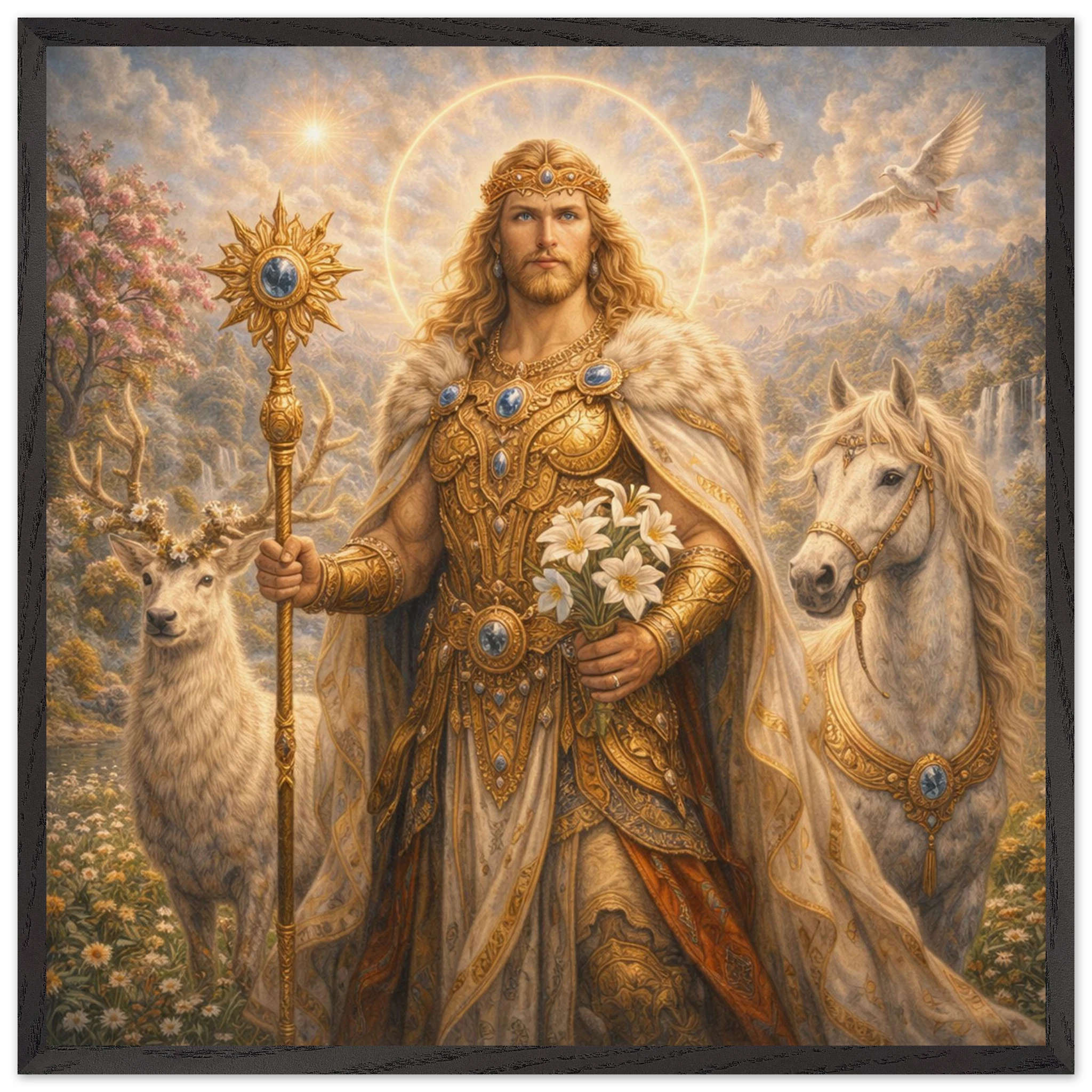 Baldur – Mythologie Fine Art Print mit Rahmen | babasan