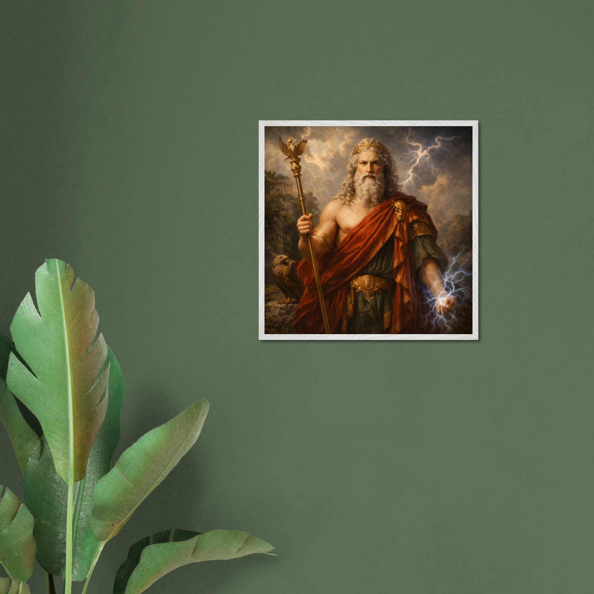Jupiter – Mythologie Fine Art Print mit Rahmen | babasan