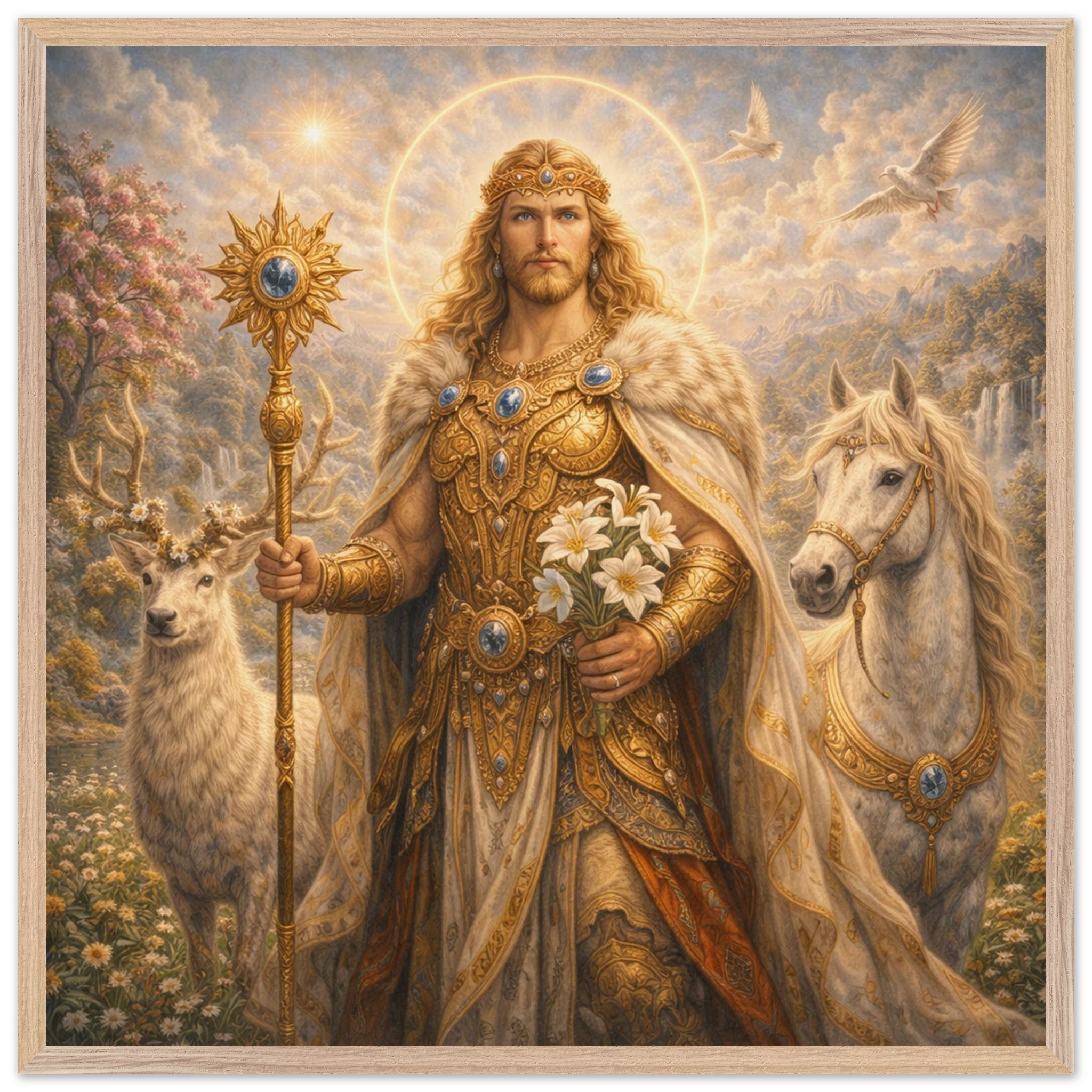Baldur – Mythologie Fine Art Print mit Rahmen | babasan