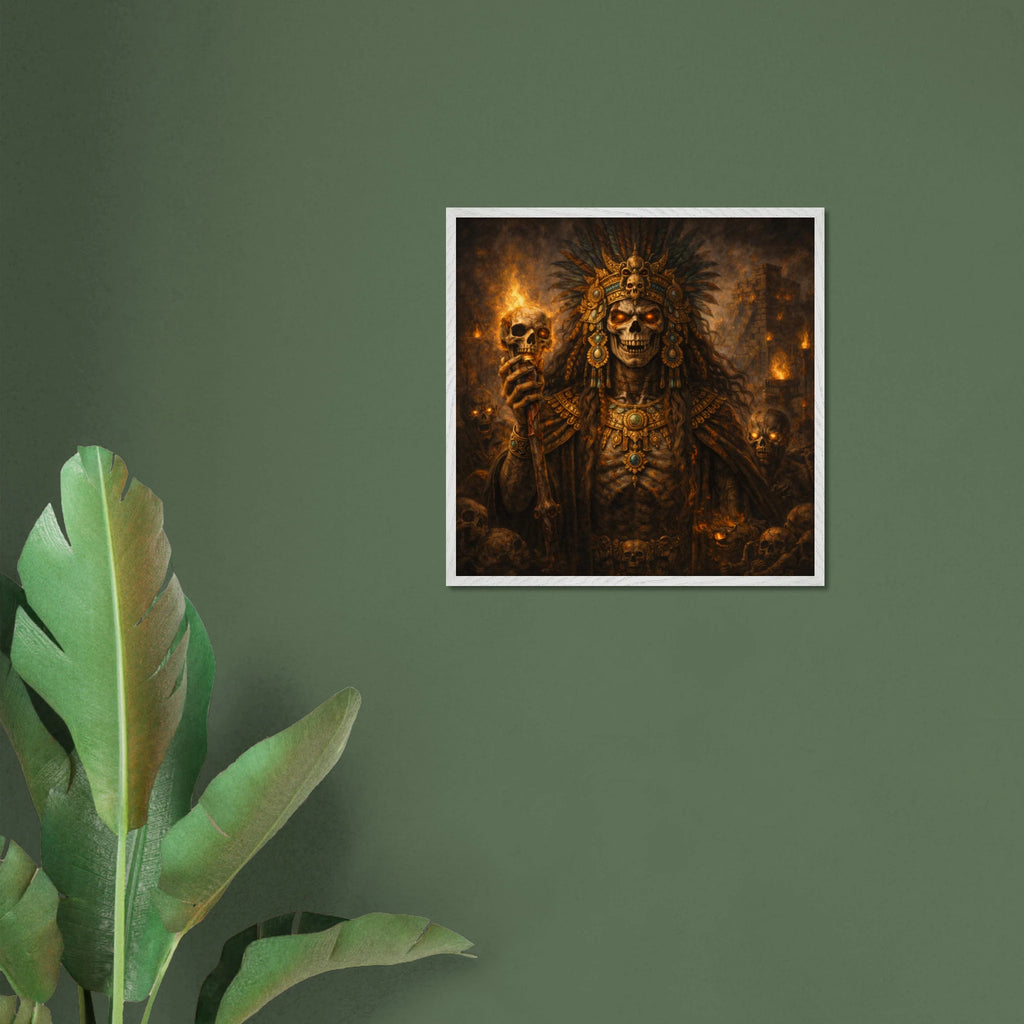 Ah Puch – Mythologie Fine Art Print mit Rahmen | babasan