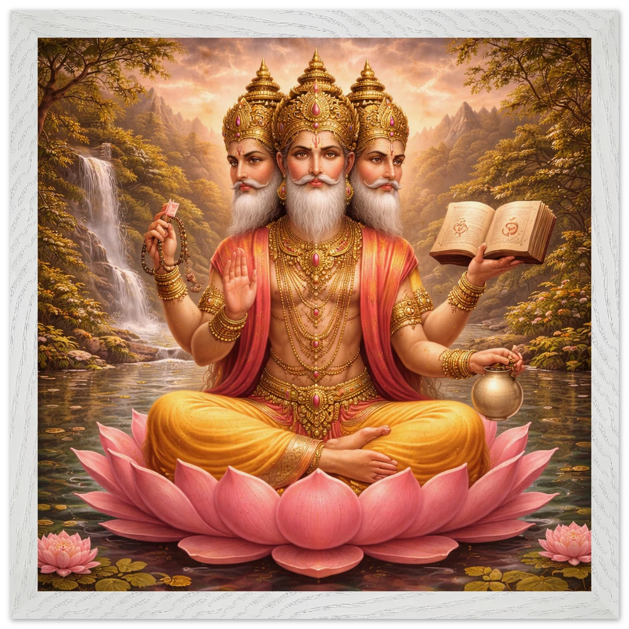 Brahma – Mythologie Fine Art Print mit Rahmen | babasan