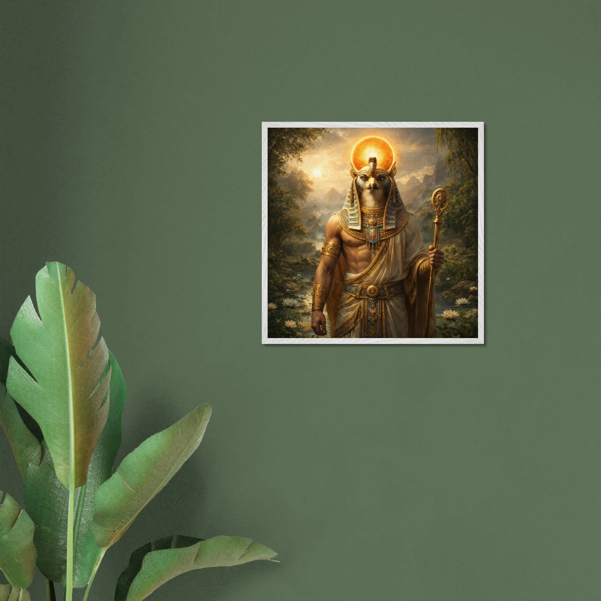 Ra – Mythologie Fine Art Print mit Rahmen | babasan