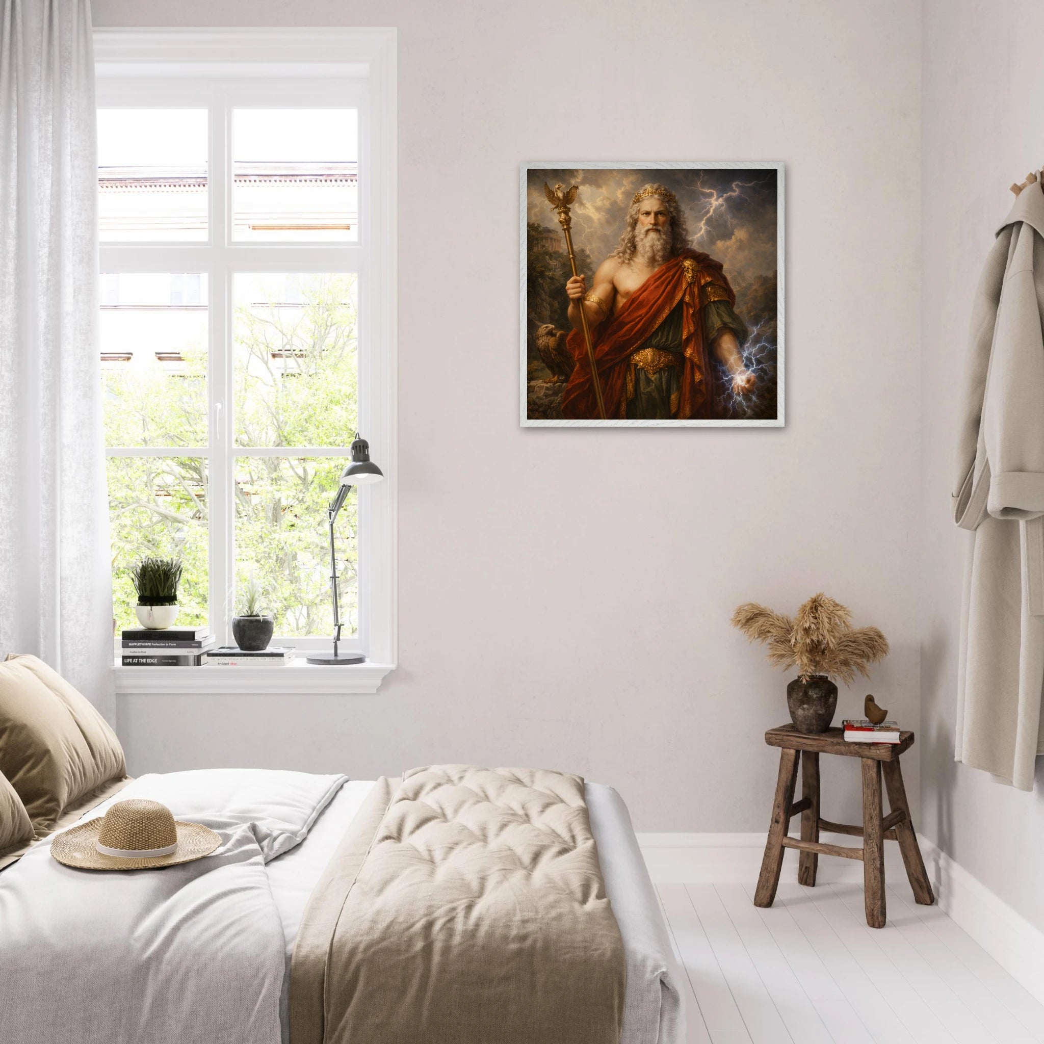 Jupiter – Mythologie Fine Art Print mit Rahmen | babasan