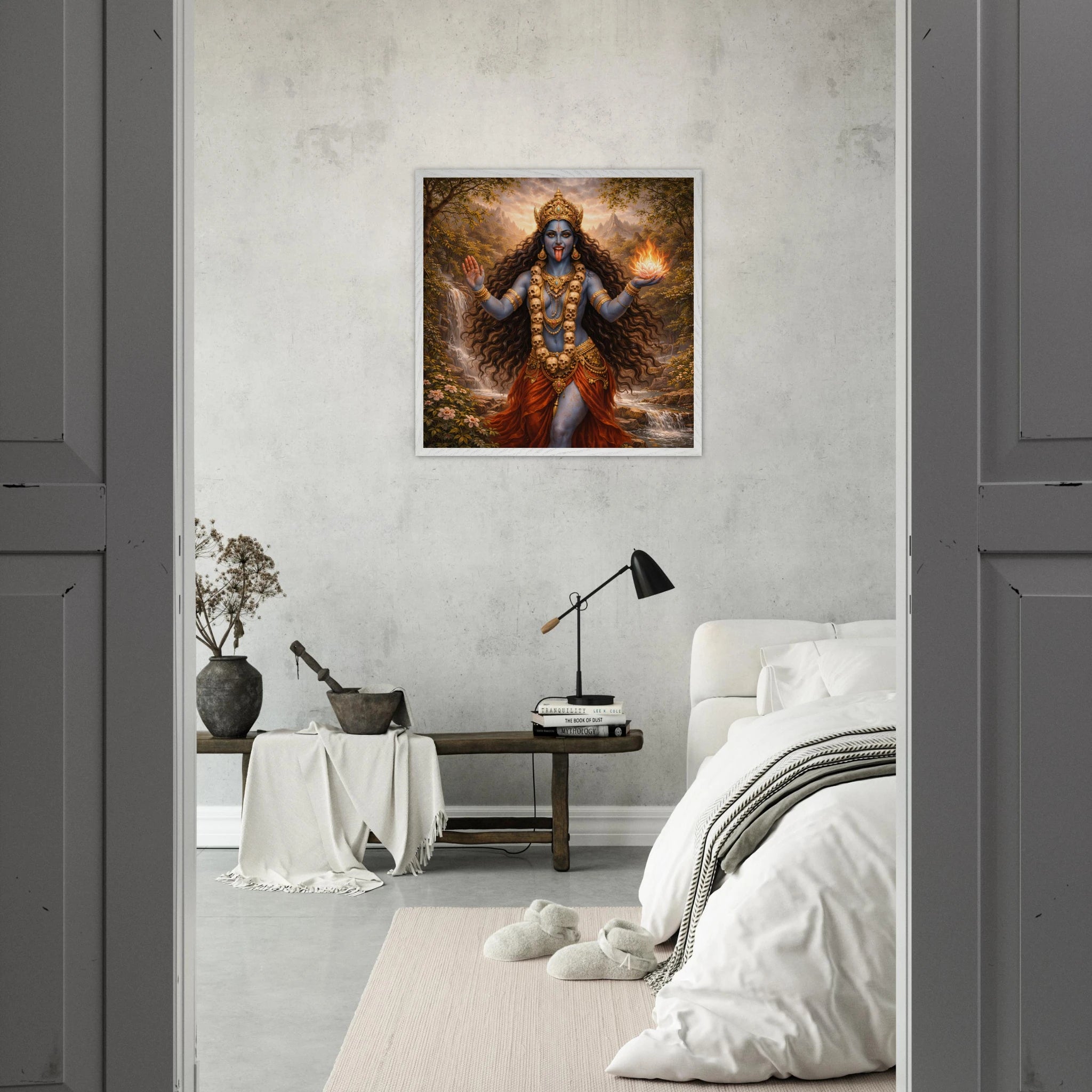 Kali – Mythologie Fine Art Print mit Rahmen | babasan