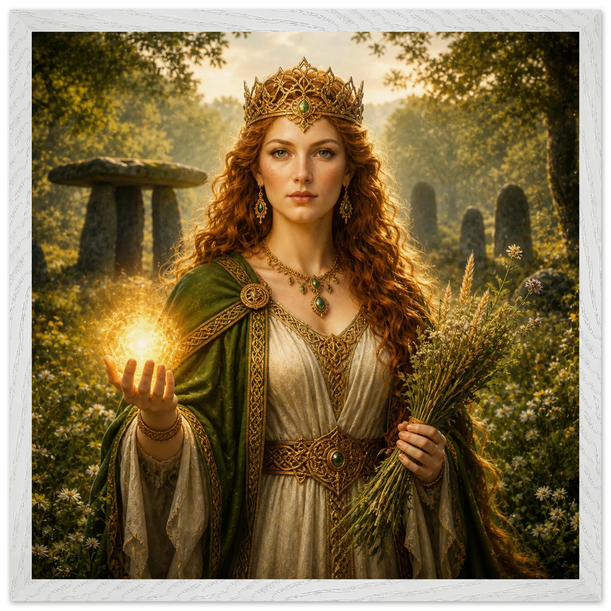 Áine – Mythologie Fine Art Print mit Rahmen | babasan