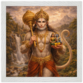 Hanuman – Mythologie Fine Art Print mit Rahmen | babasan