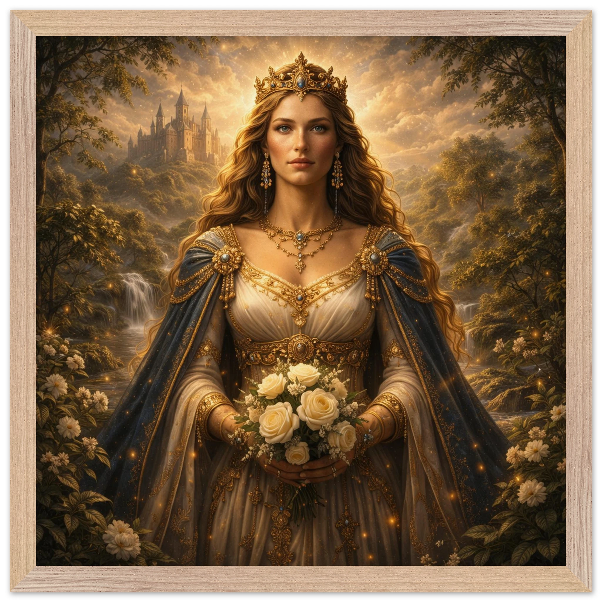 Guinevere – Mythologie Fine Art Print mit Rahmen | babasan