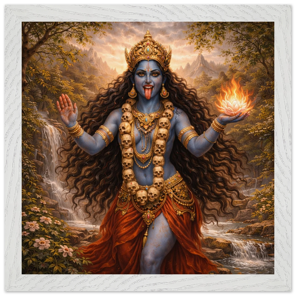 Kali – Mythologie Fine Art Print mit Rahmen | babasan
