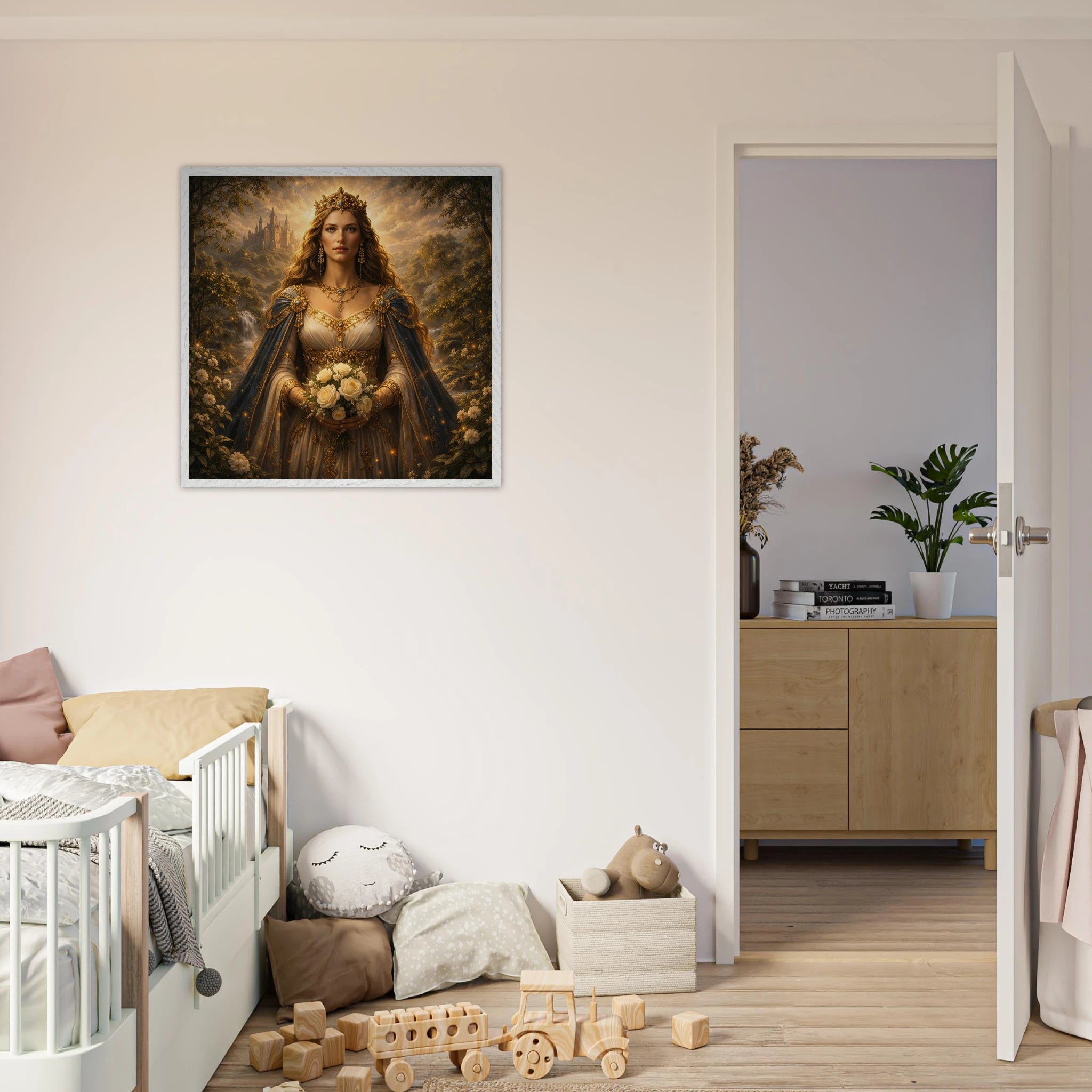 Guinevere – Mythologie Fine Art Print mit Rahmen | babasan