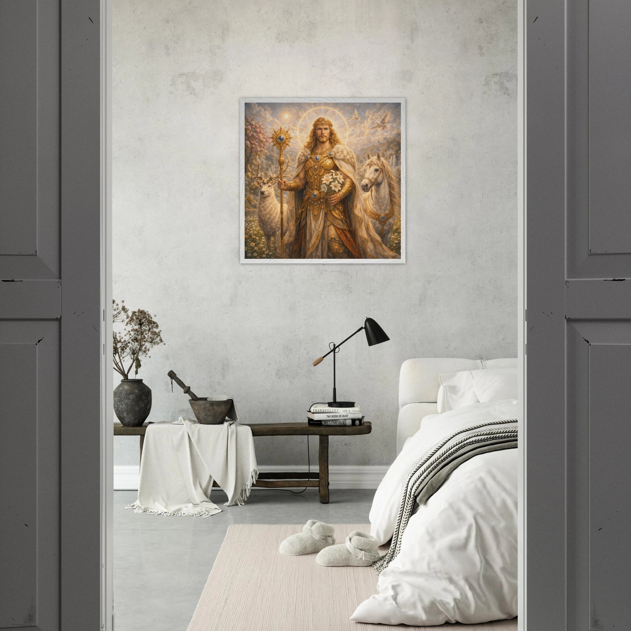 Baldur – Mythologie Fine Art Print mit Rahmen | babasan