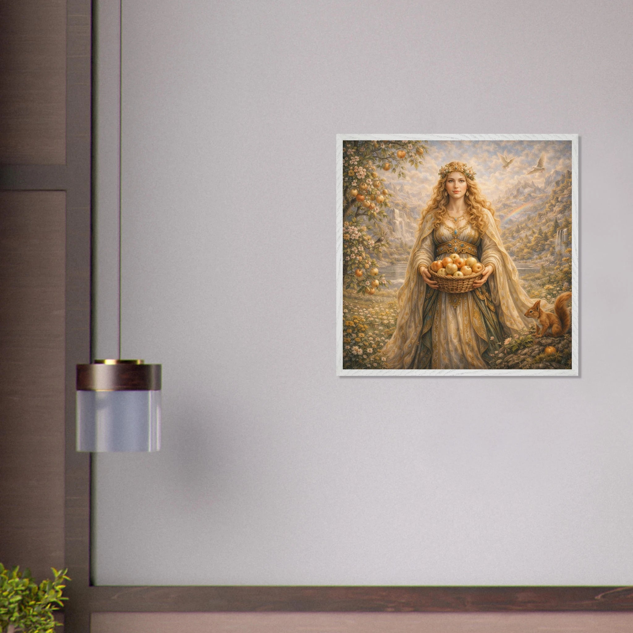 Idun – Mythologie Fine Art Print mit Rahmen | babasan