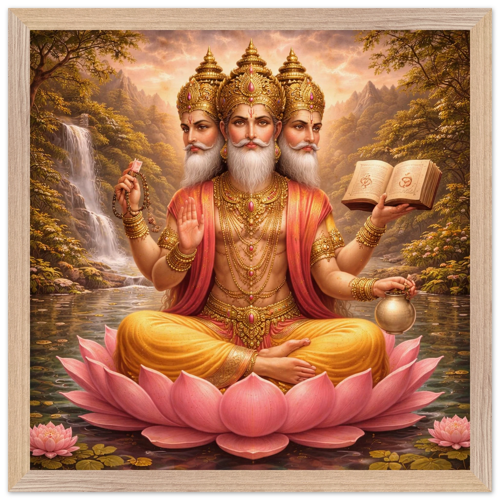 Brahma – Mythologie Fine Art Print mit Rahmen | babasan