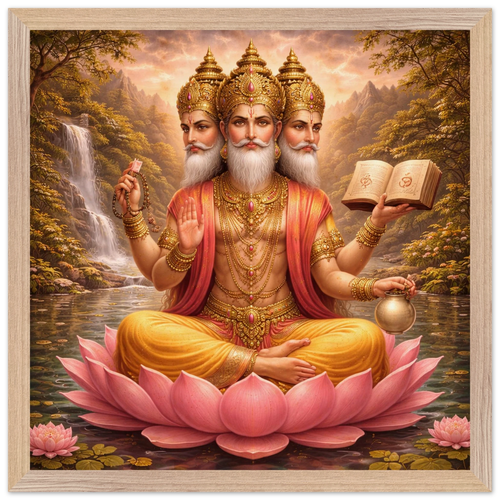 Brahma – Mythologie Fine Art Print mit Rahmen | babasan