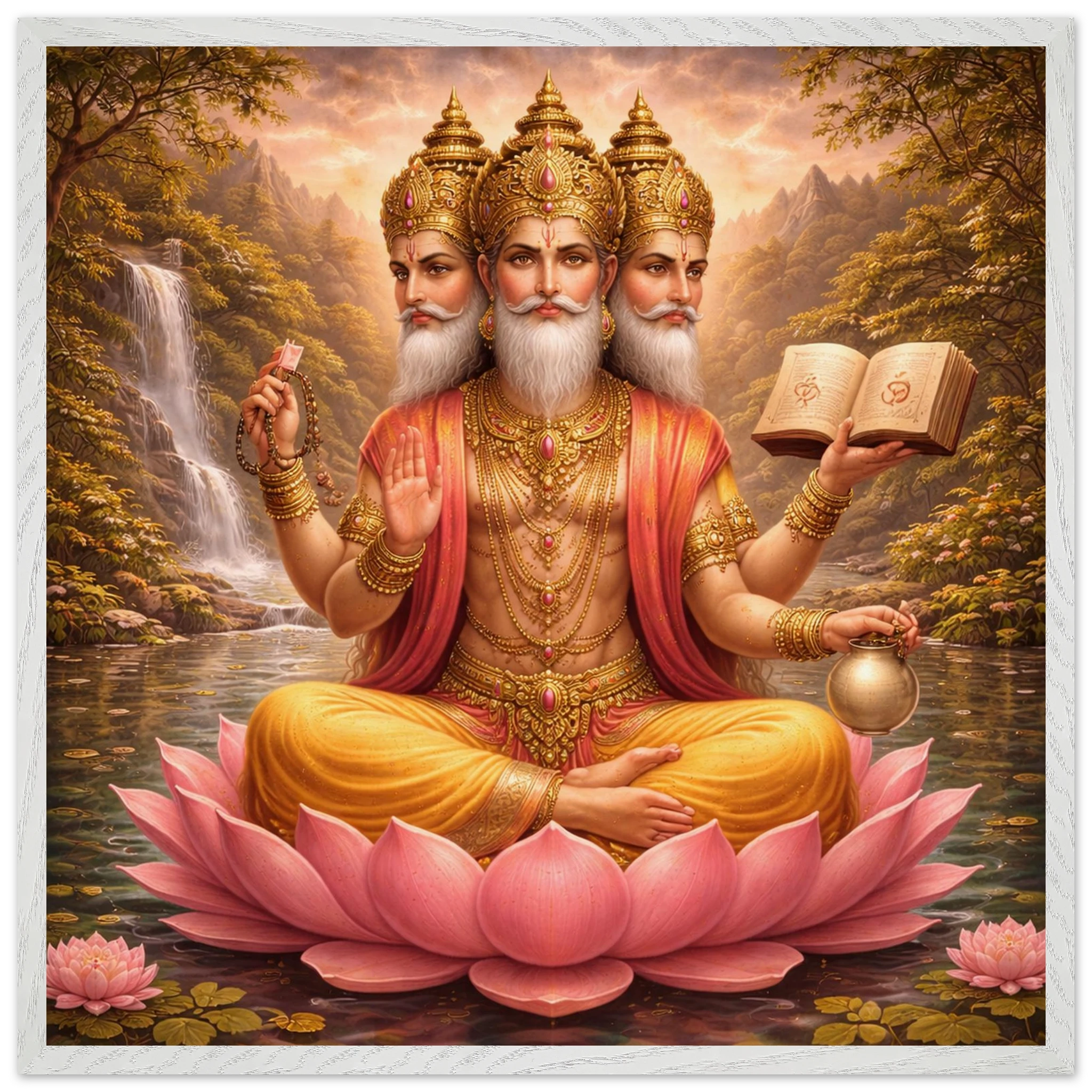 Brahma – Mythologie Fine Art Print mit Rahmen | babasan
