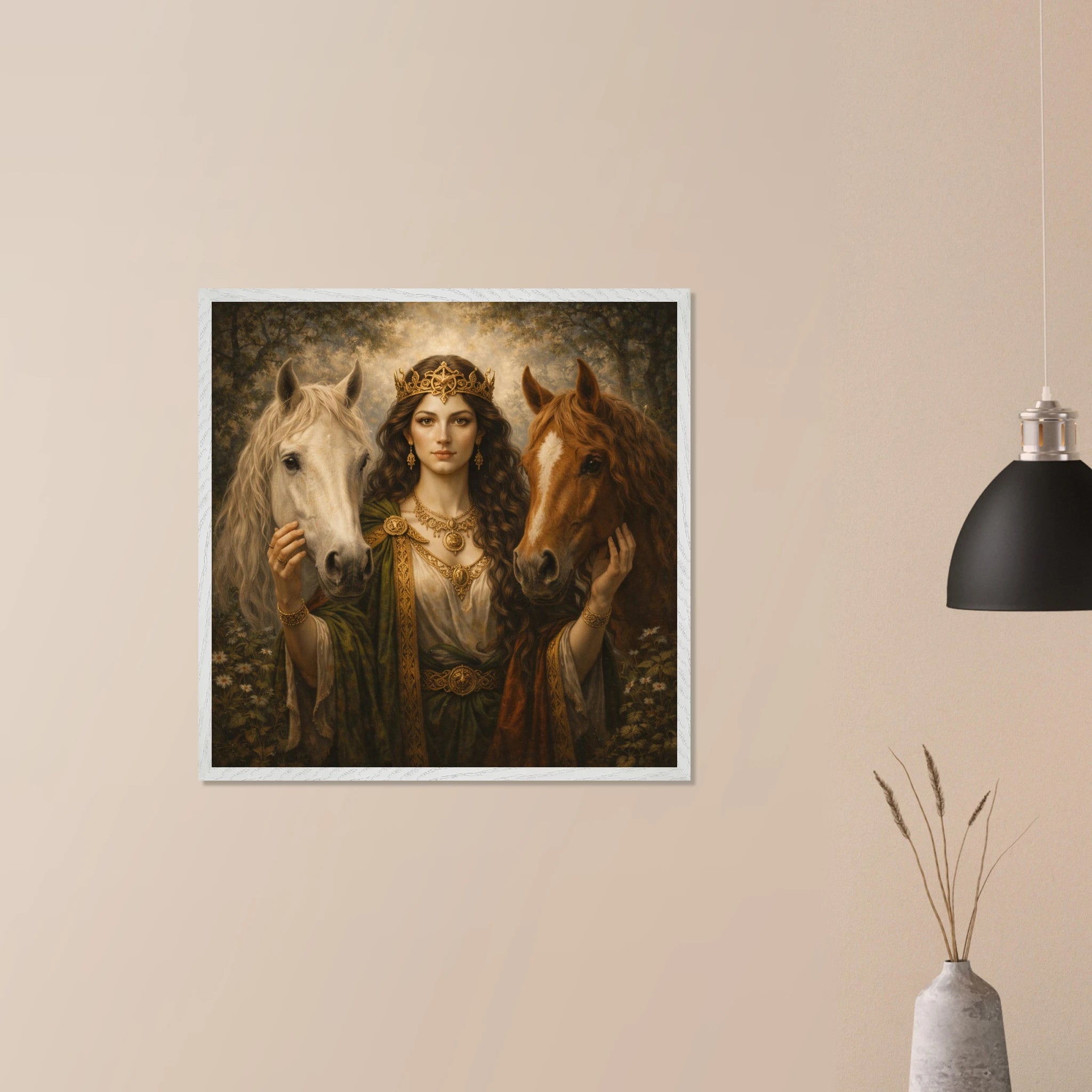 Epona – Mythologie Fine Art Print mit Rahmen | babasan