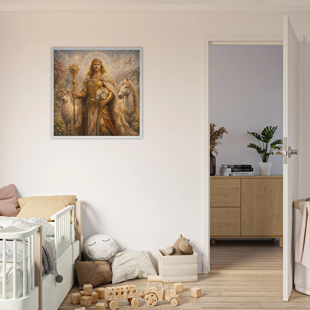 Baldur – Mythologie Fine Art Print mit Rahmen | babasan