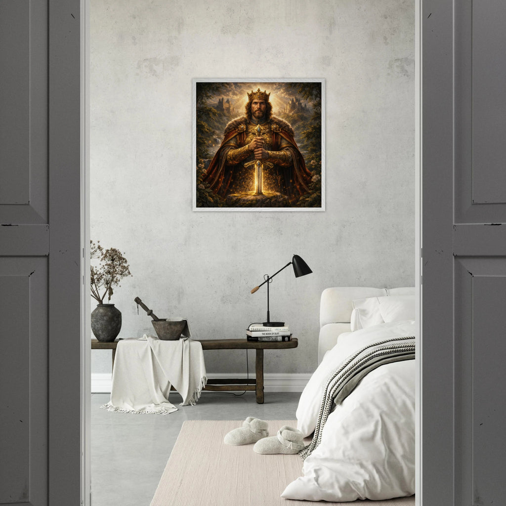 König – Mythologie Fine Art Print mit Rahmen | babasan
