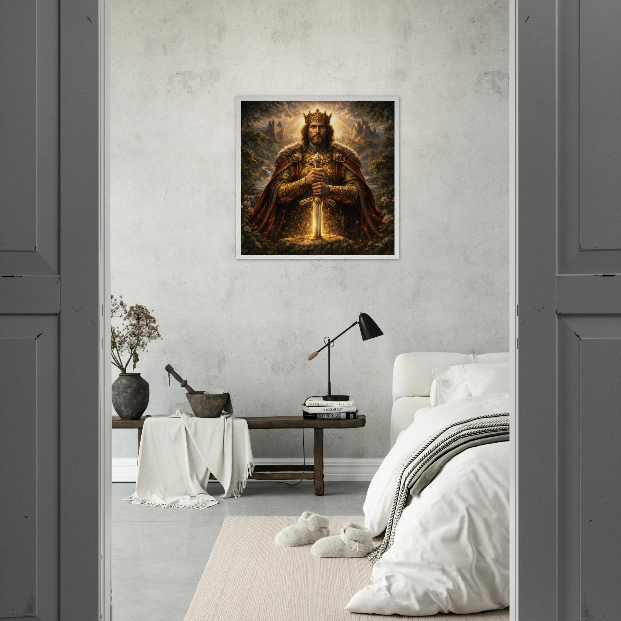 König – Mythologie Fine Art Print mit Rahmen | babasan