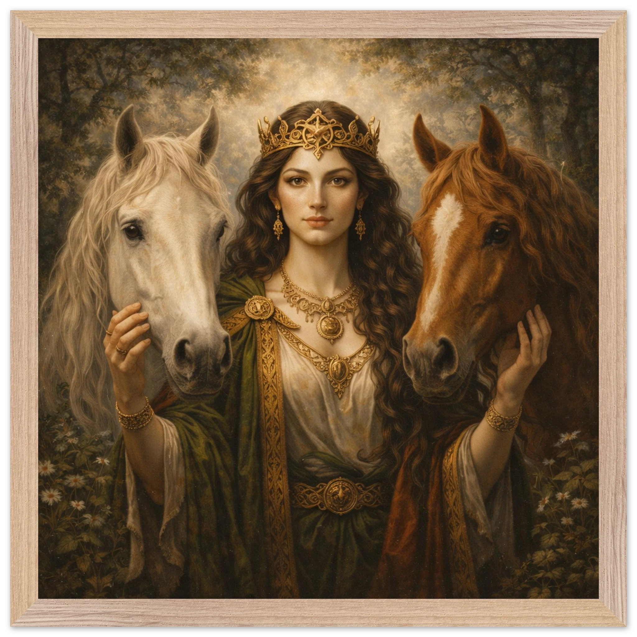 Epona – Mythologie Fine Art Print mit Rahmen | babasan
