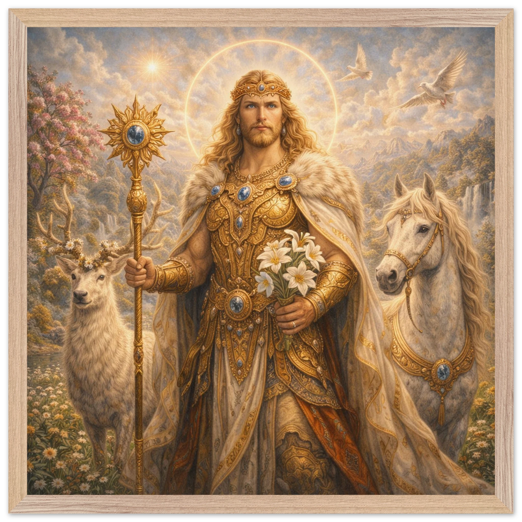 Baldur – Mythologie Fine Art Print mit Rahmen | babasan