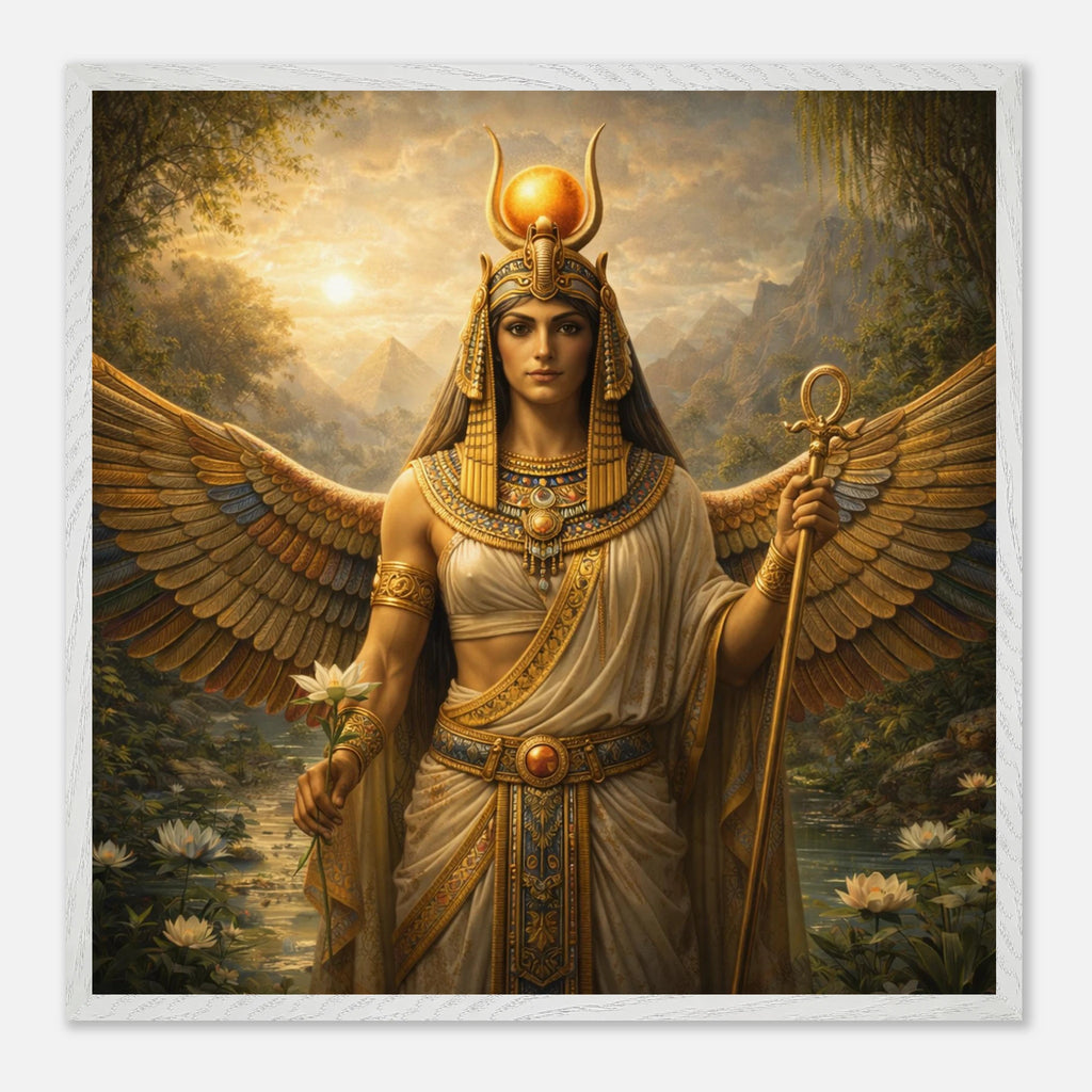 Isis – Mythologie Fine Art Print mit Rahmen | babasan
