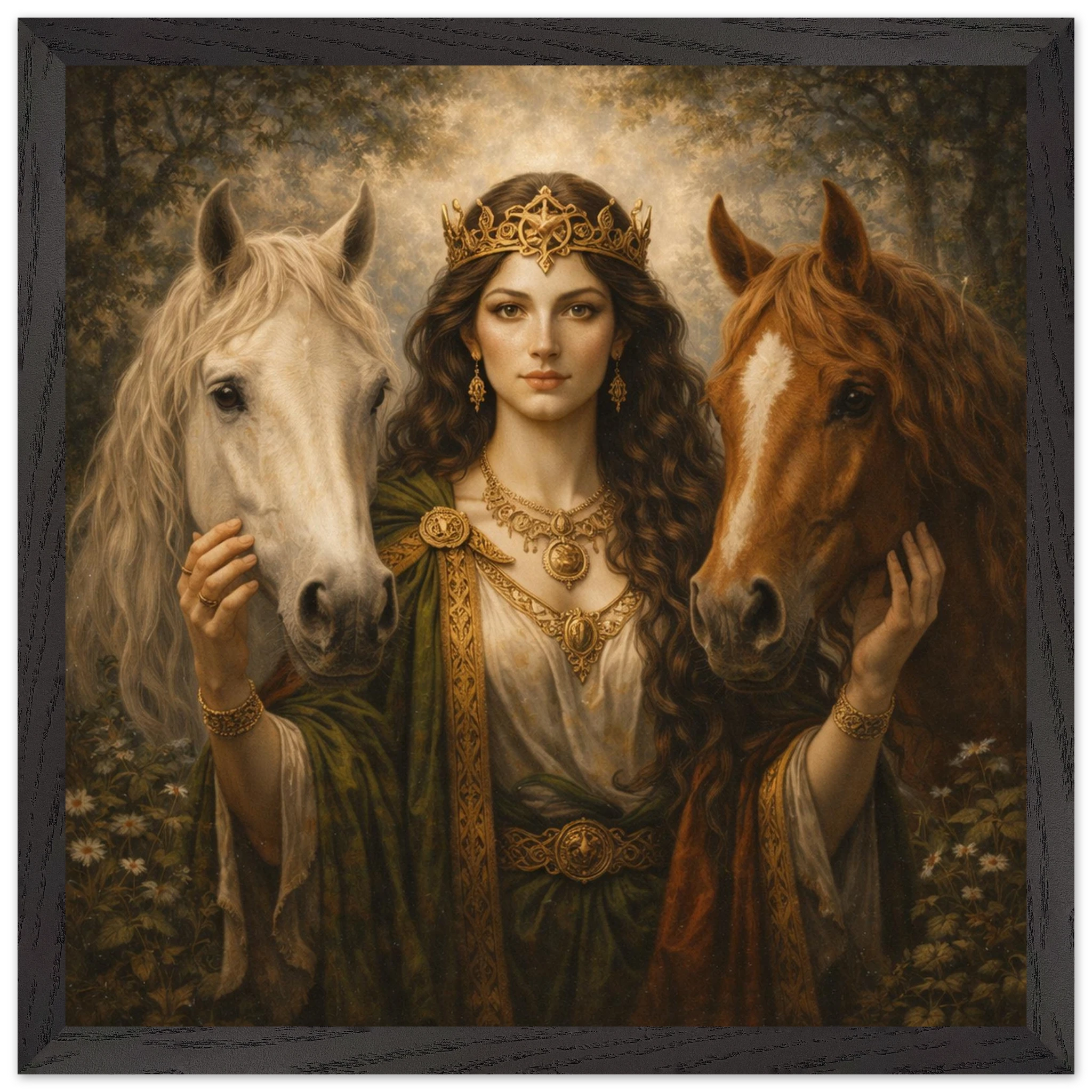 Epona – Mythologie Fine Art Print mit Rahmen | babasan