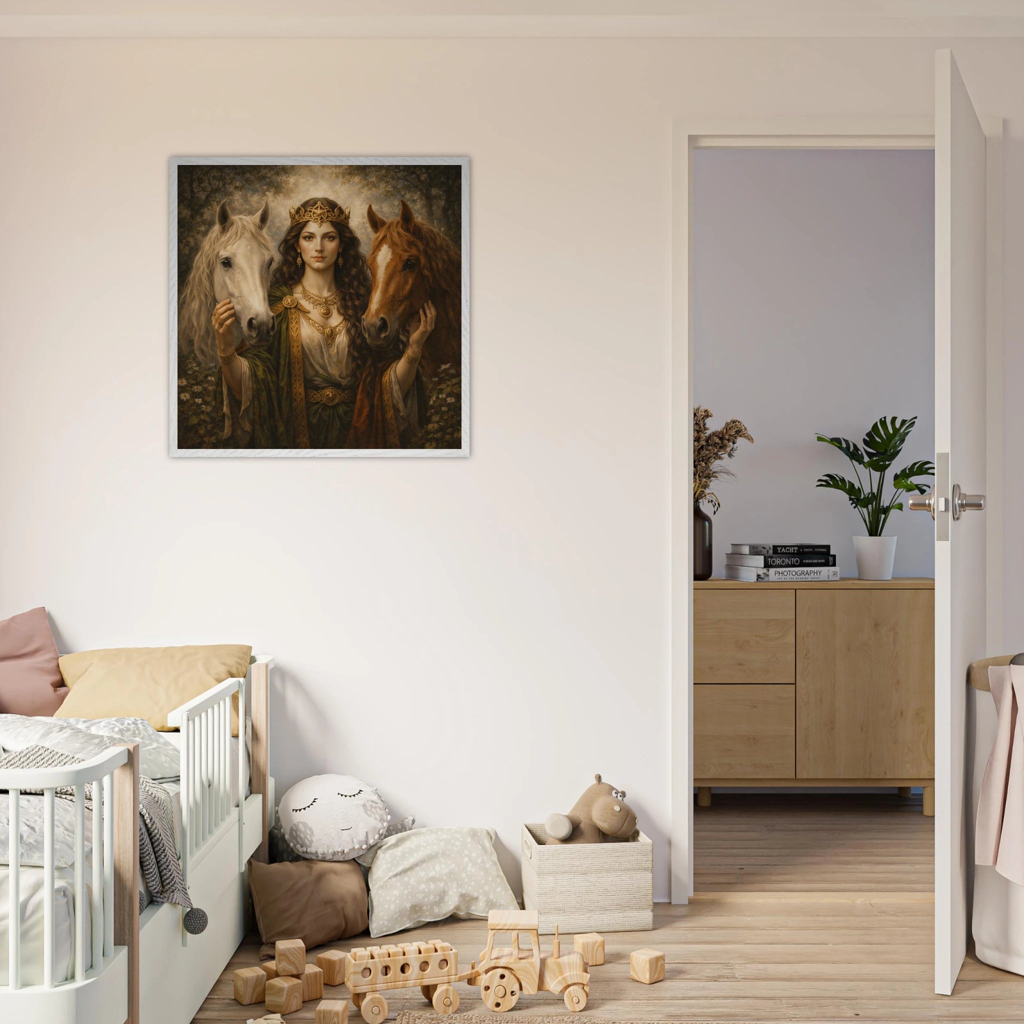 Epona – Mythologie Fine Art Print mit Rahmen | babasan