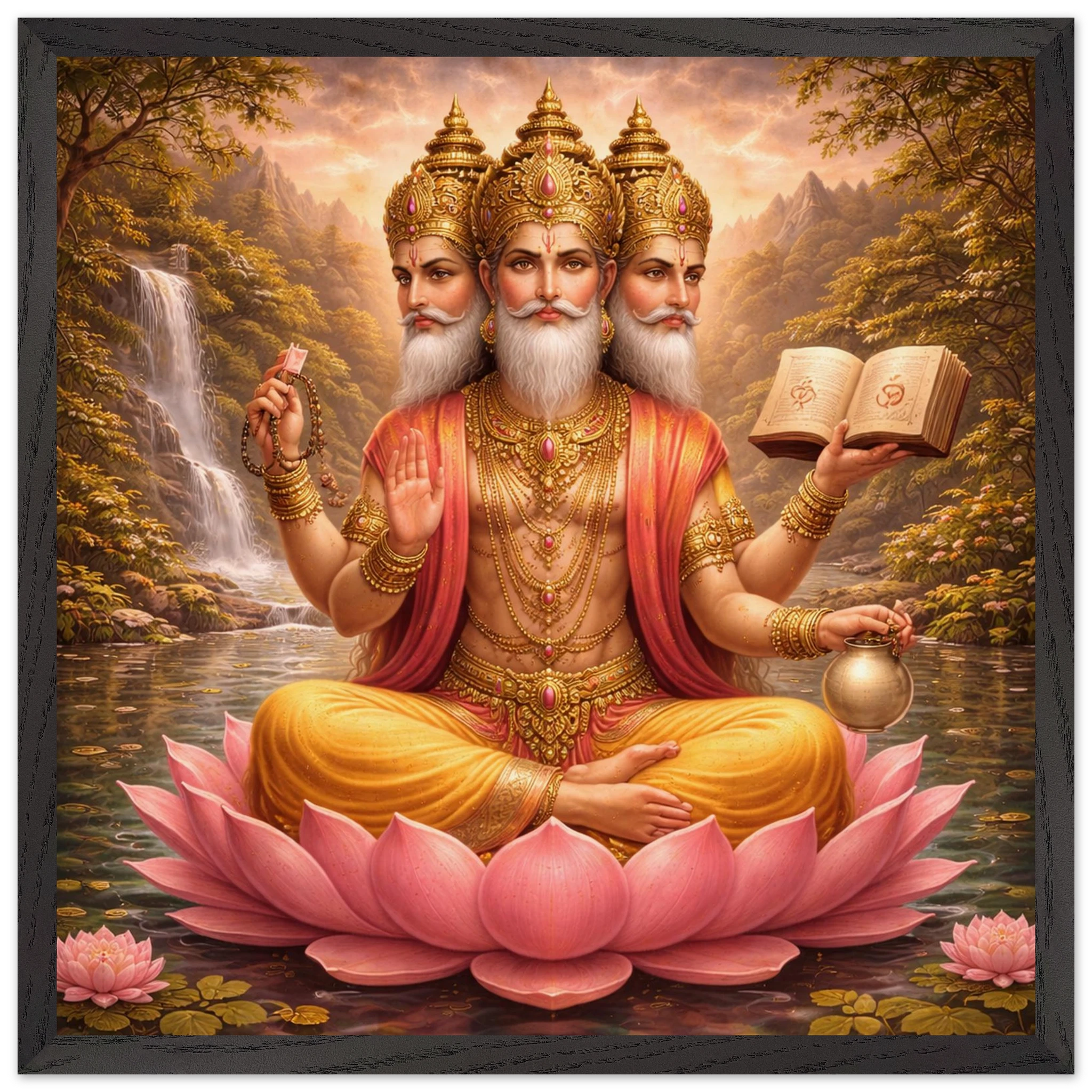 Brahma – Mythologie Fine Art Print mit Rahmen | babasan