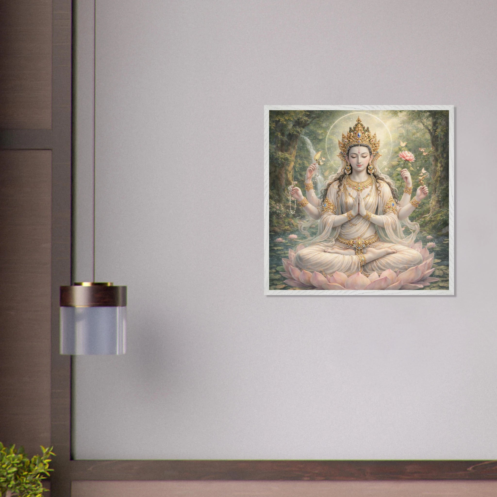 Avalokiteshvara – Mythologie Fine Art Print mit Rahmen | babasan