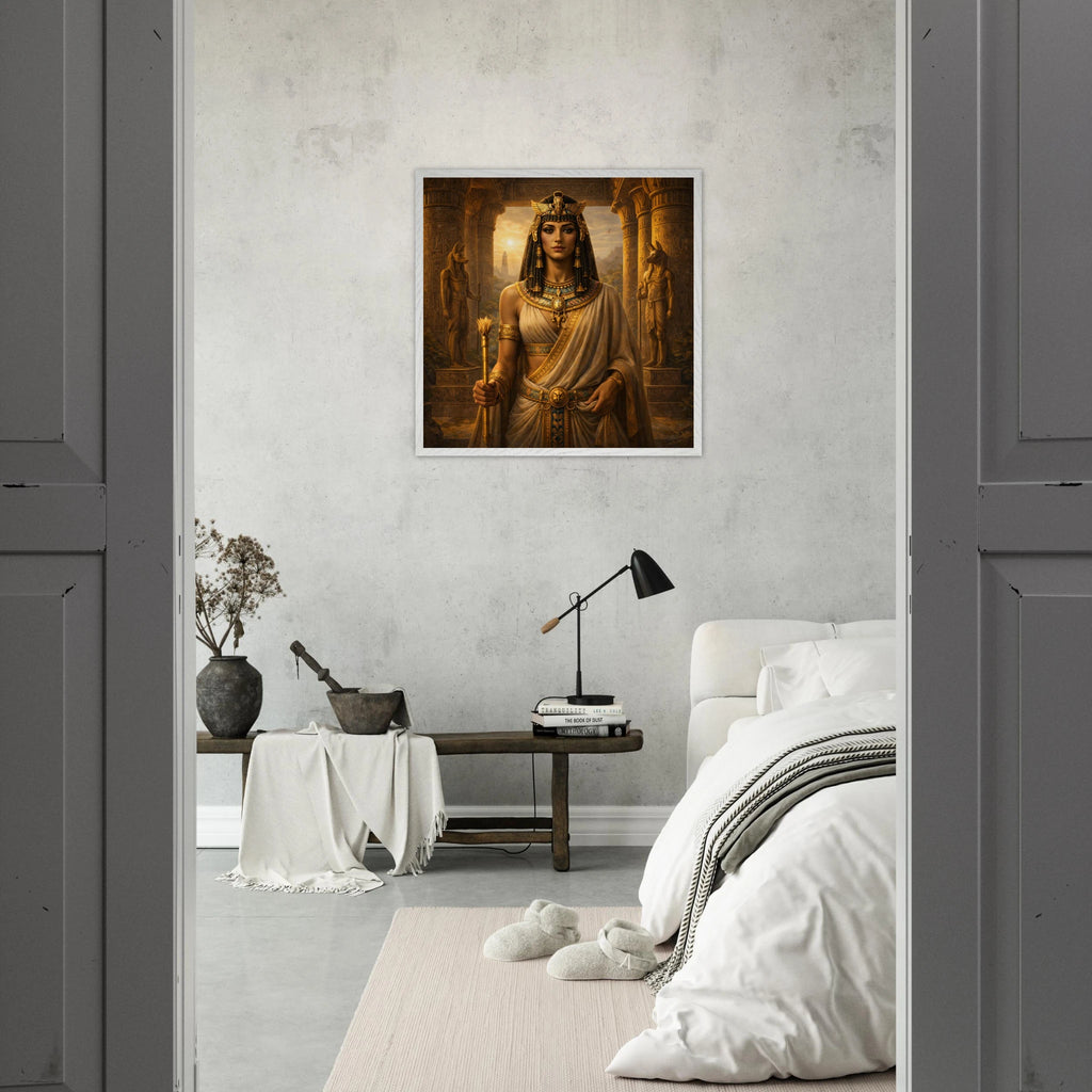 Cleopatra – Mythologie Fine Art Print mit Rahmen | babasan